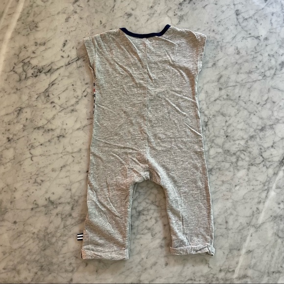 Splendid Stripe Romper 6-9M - Nautical Baby Romper - Summer Baby Romper - Picture 5 of 5